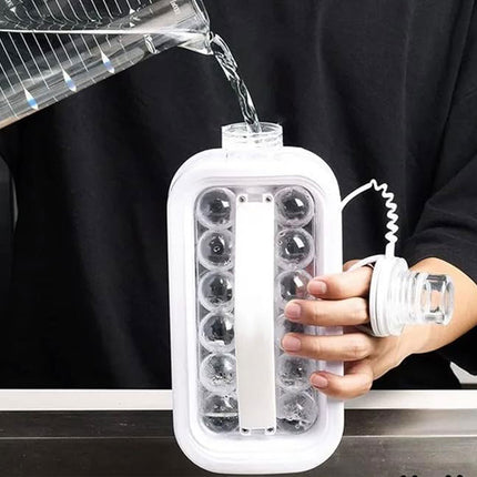 Portable Ice Hockey Pot Ice Cube Tray Water Bottle Clear Household Ice Maker