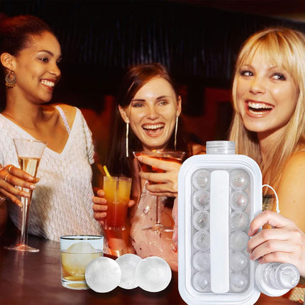 Portable Ice Hockey Pot Ice Cube Tray Water Bottle Clear Household Ice Maker