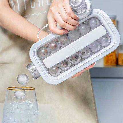 Portable Ice Hockey Pot Ice Cube Tray Water Bottle Clear Household Ice Maker