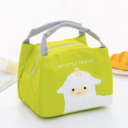 Portable Insulated Thermal Lunch Box Carry Tote Picnic Case Storage Bag 21x17x15cm