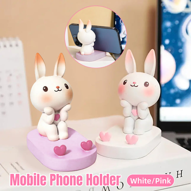 Cartoon Rabbit Phone Holder Desktop Stand Cute Mobile Phone Stand for Office