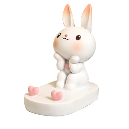 Cartoon Rabbit Phone Holder Desktop Stand Cute Mobile Phone Stand for Office