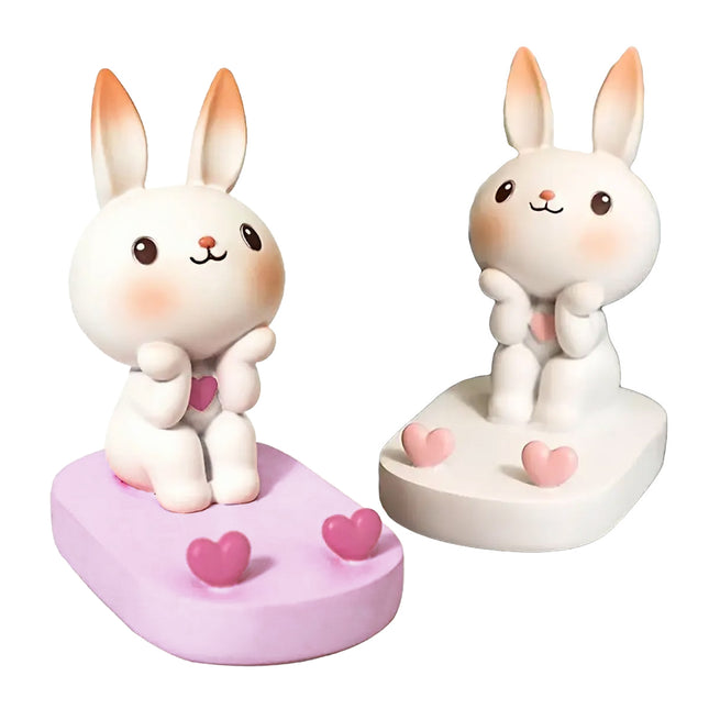 Cartoon Rabbit Phone Holder Desktop Stand Cute Mobile Phone Stand for Office