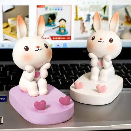 Cartoon Rabbit Phone Holder Desktop Stand Cute Mobile Phone Stand for Office