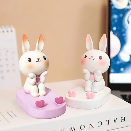 Cartoon Rabbit Phone Holder Desktop Stand Cute Mobile Phone Stand for Office