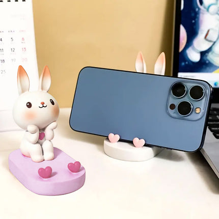 Cartoon Rabbit Phone Holder Desktop Stand Cute Mobile Phone Stand for Office