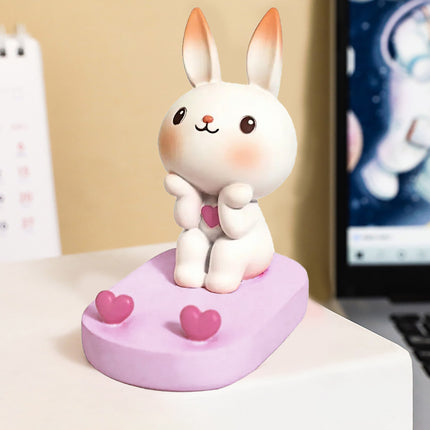 Cartoon Rabbit Phone Holder Desktop Stand Cute Mobile Phone Stand for Office