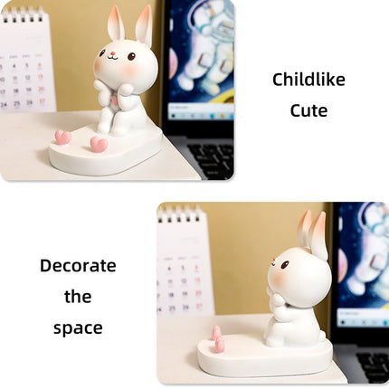 Cartoon Rabbit Phone Holder Desktop Stand Cute Mobile Phone Stand for Office