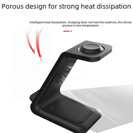Multi Function 3 in 1 Wireless Charger for Watch Mobile Folding Fast Charging