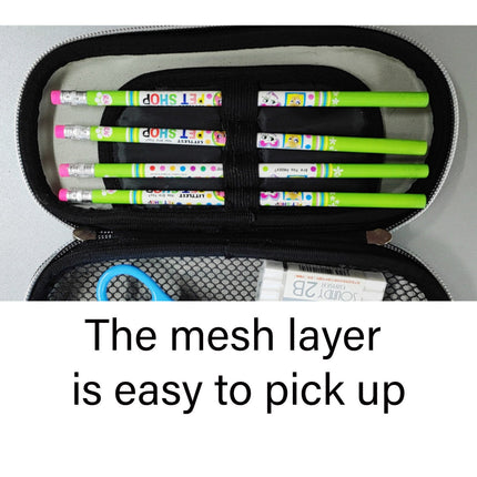 Large Capacity Stationery Box Three Layer Multifunctional Pencil Bag Case