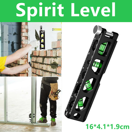 Small Spirit Level Aluminum Alloy Precision Measuring DIY Carpentry Construction