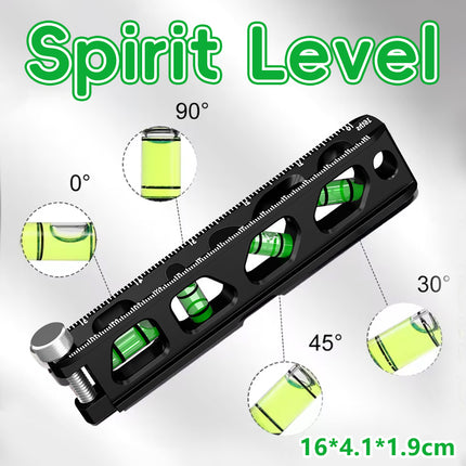 Small Spirit Level Aluminum Alloy Precision Measuring DIY Carpentry Construction