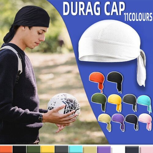 Durag Bandanna Cap Cycling Head Wraps Skull Cap Scarves Caps Motorcycle Sports