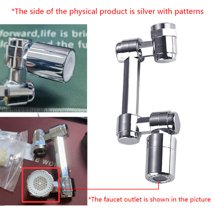 Faucet Extender Universal Rotate Robotic Arm Tap 1080 Swivel Spray Extension