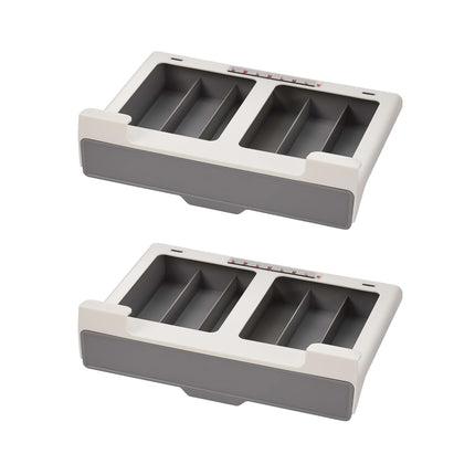 2PCS Coffee Pod Drawer Holder Organizer Large Capacity for K Cup Pods Storage