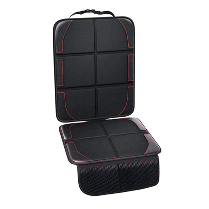 Vehicle Chair Protector Mat Non Slip Waterproof Cover with Storage Pockets