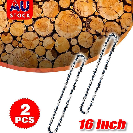 2Pcs Replacement Chains for 16 Inch Mini Cordless Electric Wood Cutting Tool