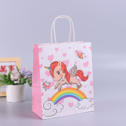 20PCS Unicorn Treat Paper Bags Candy Favour Boxes for Birthday Party 8x14cm