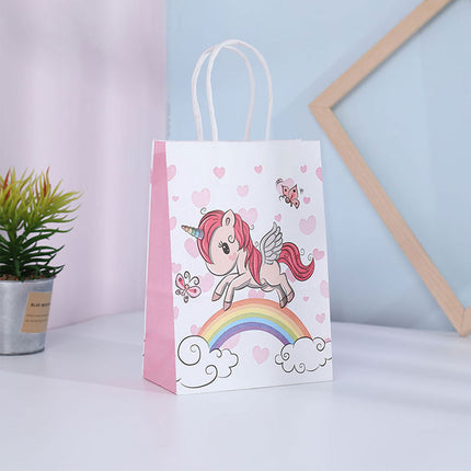 20PCS Unicorn Treat Paper Bags Candy Favour Boxes for Birthday Party 8x14cm