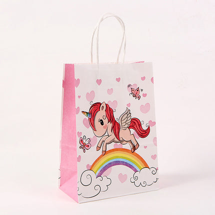 20PCS Unicorn Treat Paper Bags Candy Favour Boxes for Birthday Party 8x14cm