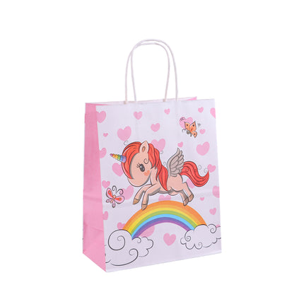 20PCS Unicorn Treat Paper Bags Candy Favour Boxes for Birthday Party 8x14cm