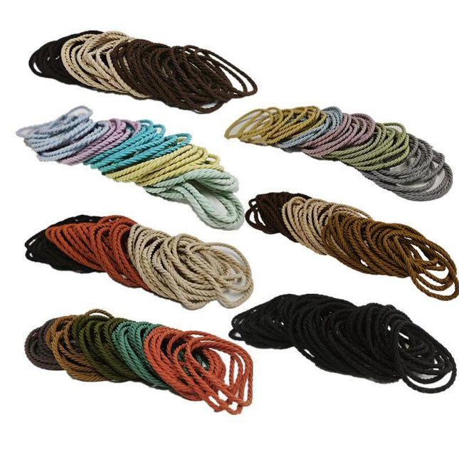 100PCS Elastic Hair Ties Band Rope Cute Tiny Ponytail Holders Set Girls