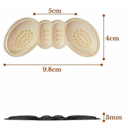 1Pair Thin Heel Insole Heel Protectors Heel Pads Shoe Liner Shoe Inserts Heel Grip