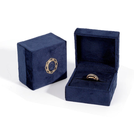 5PCS Pink Vintage Jewelry Velvet Ring Necklance Box Gift Wedding Box