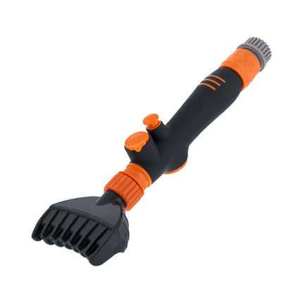 Pool Filter Cartridge Cleaning Brush Handheld Flushing Brush with Hose Connector