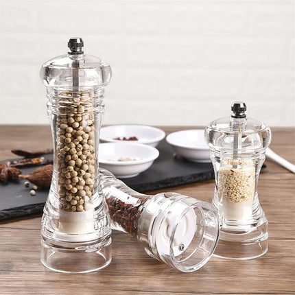 Transparent Manual Spice Grinder Bottle Multi Purpose Seasoning Dispenser