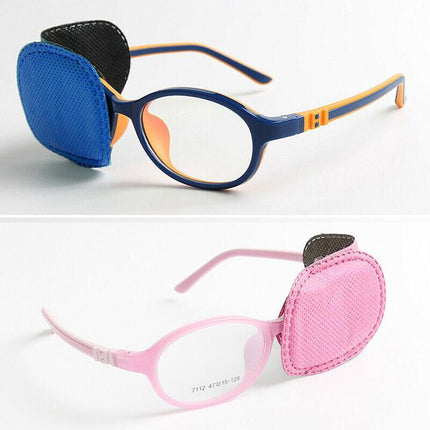 Universal Eye Patch Mask for Strabismus and Amblyopia Glasses Cover Training Aid