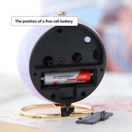 Creative Silent Battery Operated Desk Alarm Clock with Noctilucent For Bedroom