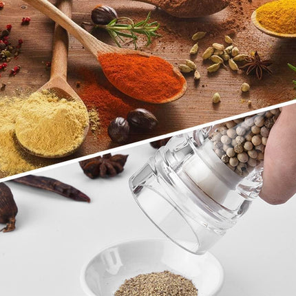 Transparent Manual Spice Grinder Bottle Multi Purpose Seasoning Dispenser
