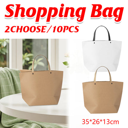 10 PCS Boat Shaped Paper Tote Bag Gift Shopping Bag for Clothing Recyclable
