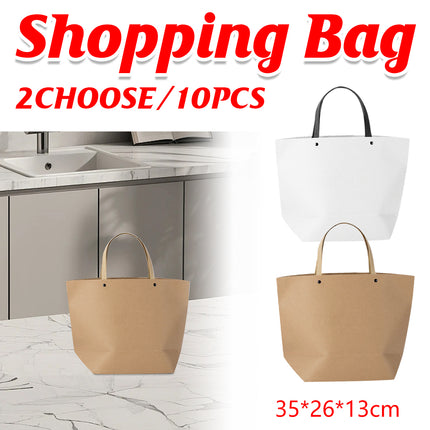 10 PCS Boat Shaped Paper Tote Bag Gift Shopping Bag for Clothing Recyclable