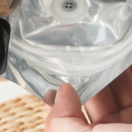 100 x STAND UP POUCHES MYLAR FOIL BAG HEAT SEAL FOOD GRADE ZIP LOCK BAG Black - Aimall