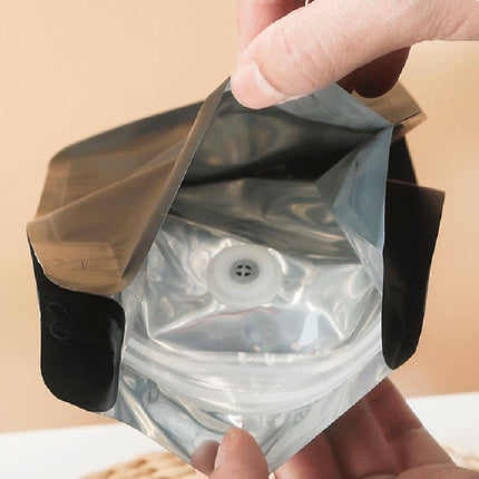 100 x STAND UP POUCHES MYLAR FOIL BAG HEAT SEAL FOOD GRADE ZIP LOCK BAG Black - Aimall