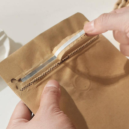 100 x STAND UP POUCHES MYLAR FOIL BAG HEAT SEAL FOOD GRADE ZIP LOCK BAG White - Aimall