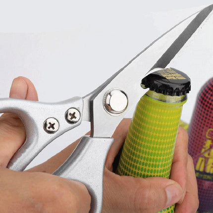 2x Japanese Heavy Duty Stainless Steel Kitchen Scissors Shears Fish Chicken Bone - Aimall