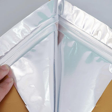 100 x STAND UP POUCHES MYLAR FOIL BAG HEAT SEAL FOOD GRADE ZIP LOCK BAG Black - Aimall