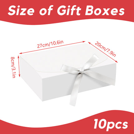 10PCS Foldable Gift Box Waterproof Moisture Proof for Birthday Christmas Wedding
