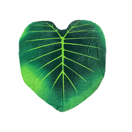 Tropical Leaf Throw Blanket Soft Nap Air Conditioning Cover Single Bed