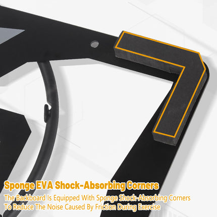 Wall Mounted Foldable Basketball Stand Indoor Outdoor Hoop Frame for Young Players