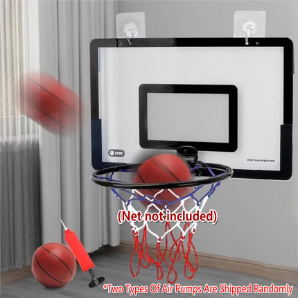 Wall Mounted Foldable Basketball Stand Indoor Outdoor Hoop Frame for Young Players