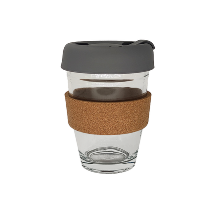 Glass Mug With Lid Silicone Cork Sleeve Leakproof Anti Scalding Insulated Cup
