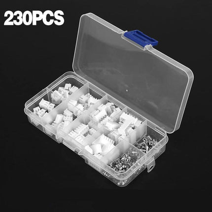 230PCS/Box XH 2.54 2p 3p 4p 5pin 2.54mm Pitch Terminal Kit JST Connector C3 - Aimall