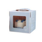 30PCS Grey Portable Cake Boxes Display Window Packing Case with Handle Birthday - Aimall