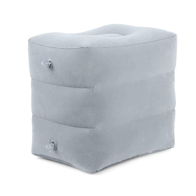 Inflatable Foot Rest Travel Air Pillow Cushion Office Home Leg Footrest Relax - Aimall