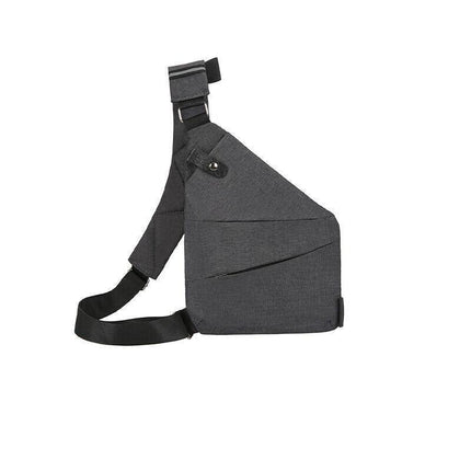 Waterproof Bag Personal Anti Theft Shoulder Man Pocket Portable Chest Travel Grey - Aimall