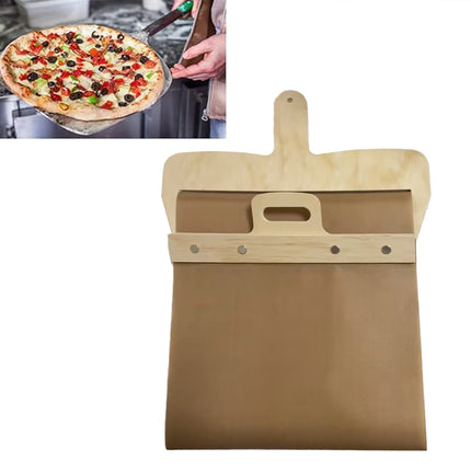 Wooden Pizza Sliding Tray With Handle Household Baking Chopping Board Spatula